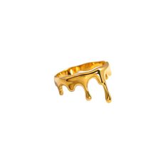 Dripping Small Gold Vermeil Ring Gold Vermeil Jewelry, Small Earrings Studs, Vermeil Jewelry, Small Rings, Jewelry Case, Polish Jewelry, Cleaning Jewelry, Jewelry Bags, Minimalist Jewelry