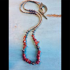 Bohemian Style Handmade Necklace With Rust Jasper Stones And Grainstone Beads With A Beautiful Leaf Toggle.One Of A Kind. Jasper Stone, Handmade Necklace, Jewelry Ideas, Handmade Necklaces, Bohemian Style, Womens Jewelry Necklace, Rust, Jewelry Necklaces, Womens Sizes