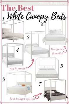 the best white canopy beds for small spaces in your home or office, and they're