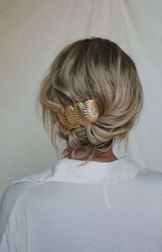 Idées de coiffures pour l'été | JUNE Sixty-Five - Blog Mode Undone Updo, Mary Lawless Lee, Elegant Wedding Hair, Ombré Hair, Amber Rose, Penteado Cabelo Curto, Hair Clips Girls, Good Hair Day, Hair Envy