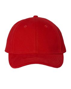 Structured Cap - RED - ADJUSTABLE | Sportsman Structured Cap Size Adjustable | Cotton Adjustable Fit Red Cap, Red Adjustable Baseball Cap, Classic Red Six-panel Baseball Cap, Red Adjustable Six-panel Baseball Cap, Red Cotton 5-panel Snapback Hat, Blank Hats, Blank Apparel, Sports Baseball, Sell Items