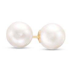 Simply sublime, these pearl stud earrings from the Imperial® Collection exude sophistication. Expertly designed, each anytime earring showcases a luminous 7.0-7.5mm cultured freshwater pearl. Buffed to a brilliant luster, this 14K gold post earrings secure comfortably with friction backs. Peoples Jewellers, Snake Jewelry, Pearl Types, Freshwater Cultured Pearls, Pearl Stud Earrings, Pearl Studs, Earring Backs, Cultured Pearls, Jewelry Branding