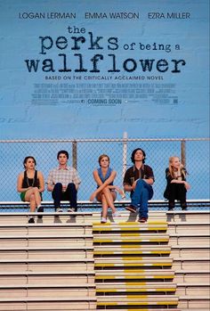 the perks of being a wallflower movie poster with people sitting on bleachers