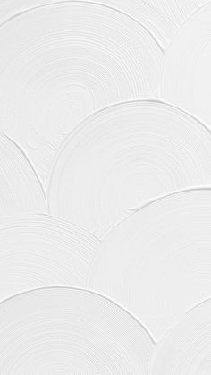 an abstract white wallpaper with wavy lines and circles in the center, as if it were painted on canvas or paper