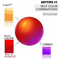 an orange and purple color scheme with the words artips 1 best color combinations