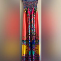 Nwot Flying Tomato Boho Maxi Dress. Love The Colors. Love The Pattern. Throw In That It’s Flying Tomato And You Have The Perfect Maxi. 50” Length. Gorgeous. Bohemian Pink Dress With Colorful Pattern, Pink Maxi Dress With Colorful Pattern, Bohemian Pink Dresses With Colorful Pattern, Casual Pink Sundress With Vibrant Print, Colorful Fitted Bohemian Maxi Dress, Colorful Pattern Pink Maxi Dress For Beach, Pink Sundress With Colorful Pattern, Spring Pink Maxi Dress With Colorful Pattern, Fitted Pink Maxi Dress With Vibrant Print