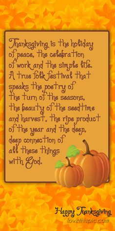 a thanksgiving card with pumpkins on it