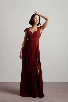 Burgandy Maxi Dress, Burgundy Maxi Dress Showpo, Burgundy Bridesmaid Bell Sleeve Dresses, Burgundy Floor-length Maxi Dress For Prom, Fitted Floor-length Burgundy Maxi Dress, Pink Wardrobe, Burgundy Maxi Dress, Open Back Maxi Dress, Burgundy Lace