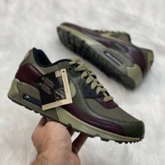 Item: Nike Air Max 90 Gore-Tex Size: Men's Us. Size: 6.5 Condition: Pre-Owned Without Box Great Condition, Gently Worn/Tried On Offers Welcome Bundle And Save: Visit Our Store And Send A Message With Your Bundle 100% Authentic C-049245 Brown Custom Sneakers With Air Max Cushioning For Sports, Brown Air Max Cushioned Sneakers For Sports, Nike Air Max Leather Lace-up, Nike Air Max Leather Lace-up Shoes, Leather Nike Air Max With Air Cushioning For Sports, Leather Lace-up Running Shoes With Air Max Cushioning, Green Fade-resistant Custom Sneakers For Sports, Nike Air Max With Leather And Boost Midsole, Nike Air Max Leather Sports Shoes With Boost Midsole