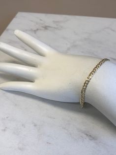 "A Beautiful 14kt Yellow Gold Lady's Double Solid Open Link Pattern Bracelet 8\" in length. This Bracelet is very well made with end caps and a lobster claw clasp. This Bracelet has a bright shiny plain polished finish, very flexible and comfortable to wear. Total weight is 3.8 grams and 3.5mm wide. This item would Retail for $595.00" Pattern Bracelet, Wedding Bracelet, Gold Hoop, Mens Wedding Bands, Gold Hoop Earrings, Wedding Men, Lobster Claw, Link Bracelets, Charm Pendant