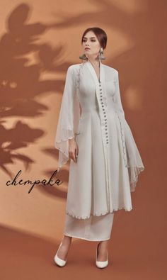 Modern Kurung Design, Long Dress For Hijab, Baju Raya Ideas Modern 2023, Kurung Modern Design, Baju Kurung Outfit, Baju Raya Ideas Fashion, Baju Raya Ideas Modern, Design Baju Raya