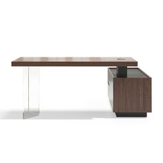 A new design for your home office. This walnut writing desk features a trendy design with a chunky side cabinet and a large worktop that make it a joy to work at. Its desktop area has plenty of room for a laptop or computer, as well as notebooks and other writing needs. This desk gives you lots of room for storing and organizing files and office supplies: It has two drawers and two doors. The most attracting one is that the desktop is height adjustable standing tabletop. This dual-tiered platfor Reclining Leather Chair, Desktop Standing Desk, Cabinet Height, Bathroom Vanity Remodel, L Shaped Executive Desk, Living Room Pouf, Stemware Storage, Wall Frame Set, Ship Decor