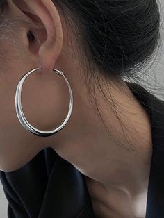 Big Hoop Earrings, Alloy Earrings, Big Earrings, Ring Pendant Necklace, Earring Sale, Metal Earrings, Simple Earrings, Circle Earrings, Jewelry Earrings Hoops