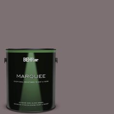 the behrox marquee paint is shown in grey and has a bright green light