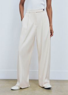 Tailored Exaggerated Tapered Pant | ME+EM Silk Image, Tapered Pant, Expensive Things, Statement Sandals, Oversized Trench Coat, Look Expensive, How To Look Rich, Wide Trousers, Cotton Texture