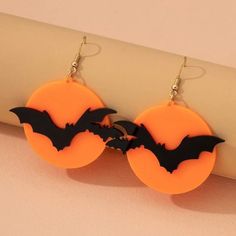 This Pair Of Spider Drop Earrings Is A Wonderful Addition To Your Wardrobe And Your Style! A Fun And Unique Wear! A Great Piece For Halloween, Cosplay, Or Anytime! Gshmvh0030003fc Gsumd500f0001u9 Fun Orange Earrings For Halloween, Fun Orange Halloween Earrings, Orange Dangle Earrings For Halloween, Spooky Orange Halloween Jewelry, Fun Orange Jewelry For Halloween, Fun Orange Halloween Jewelry, Teacup Cats, Skull Fire, Boho Drop Earrings