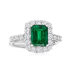 Le Vian "Couture" 2.00 Carat New Emerald Ring with .88 ct. t.w. Vanilla Diamonds in Platinum | Ross-Simons Le Vian Jewelry, Diamond And Emerald Ring, Levian Jewelry, Diamond Birthstone, Fine Jewelery, Le Vian, Platinum Jewelry, Jewelry Rings Diamond, Diamond Hoop Earrings