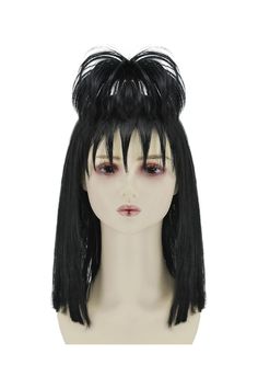 FOVER Black Wig for Lydia Deetz Costume Women Cute Soft Black Wigs for Halloween Costume Cosplay FE032BK Lydia Deetz Costume, Black Wigs, Lydia Deetz, Halloween Wigs, Costume Women, Black Wig, Cosplay Halloween, Costume Cosplay