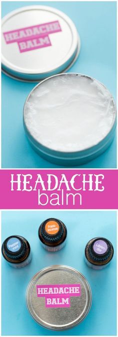 Headache Balm - Help soothe a headache with this simple DIY made with coconut oil, peppermint, lavender and frankincense essential oils. Headache Balm, Health Coconut Oil, Diy Kosmetik, Coconut Oil Uses, Frankincense Essential Oil, Young Living Oils, Diy Essential Oils, Homemade Remedies, Oil Uses