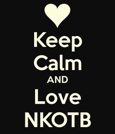 a black and white poster with the words keep calm and love n kotb