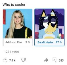 two pictures of cartoon characters with the caption that says, who is cooler?