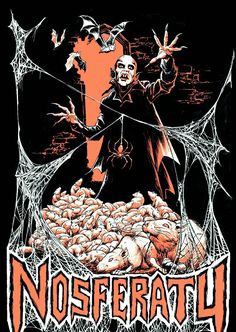 an image of a poster for nosterath's pumpkin festival in the dark