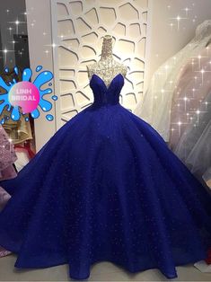 Midnight blue off the shoulder modified sweetheart sparkle | Etsy Elegant Blue Ball Gown For Sweet 16, Royal Blue Ball Gown For Quinceanera And Prom Season, Royal Blue Quinceanera Dress For Prom Season, Royal Blue Quinceanera Dress For Debutante Ball, Midnight Blue Quince, Blue 15 Dresses, Royal Blue Quinceanera Dresses, Royal Blue Quinceanera, Blue Ball Gown