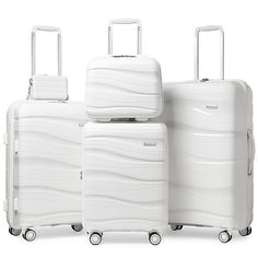 3 Pieces  Luggage Set Expandable Hard Shell  Luggage Set Lightweight Carry On Luggage, Travel Luggage Set, 3 Piece Luggage Set, Hard Shell Luggage, Hardside Spinner Luggage, Checked Luggage, Spinner Suitcase, Suitcase Set, Spinner Luggage