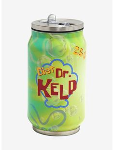 a can of dr kelp on a white background