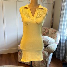 Nwt Zara Dress. New, Never Worn, Tags Still Attached. The Most Soft, Yellow Material, Light Shade Of Yellow. Collared Neckline. Adorable Cut Out In The Back. Form Fitting. Feel Free To Ask Questions Or Make An Offer. Yellow Stretch Sundress, Zara Yellow Mini Dress For The Beach, Zara Yellow Mini Dress For Beach, Mustard Sleeveless Fitted Mini Dress, Mustard Fitted Sleeveless Mini Dress, Fitted Mustard Sleeveless Mini Dress, Zara Yellow V-neck Mini Dress, Zara Yellow Mini Dress For Vacation, Casual Yellow Zara Mini Dress