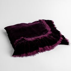 Fig:  an overhead shot of a folded silk velvet baby blanket with a raw-edged eyelash ruffle detail. Velvet Nursery, Velvet Backdrop, Bed Inspo, Flat Inspiration, Bella Notte Linens, Silk Blanket, Cottage Witch, Witchy Aesthetic, Bedroom Redo