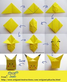 how to make an origami cat