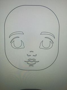 a drawing of a woman's face is shown on a computer screen, with eyes drawn