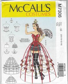 a sewing pattern for a woman's costume