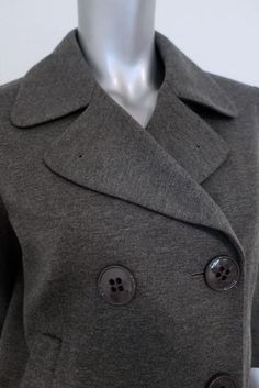 Theory Double Breasted Jacket Gerda Dark Gray Melange Jersey Size Medium - Gently worn. Great condition. No flaws. 76% viscose, 19% polyamide, 5% elastane Classic Stretch Outerwear For Layering, Fitted Lapel Collar Outerwear For Layering, Classic Stretch Winter Outerwear, Fitted Outerwear With Lapel Collar For Layering, Stretch Outerwear With Button Closure For Work, Gray Stretch Outerwear For Fall, Stretch Gray Outerwear For Fall, Stretch Outerwear For Fall Office Wear, Stretch Outerwear For Office In Fall