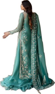 Pakistani Wedding Dress, Pakistani Wedding Dresses, Make Color, Pakistani Wedding, Style And Grace, Model Dress, Cut Work, Embellished Dress, Signature Design