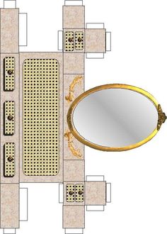 an image of a floor plan with mirrors