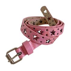 Get ready to elevate your style with our Pink Y2K Fashion Belt! This vibrant accessory adds a pop of color and nostalgia to any outfit. Made of high-quality PU material, it's lightweight and comfortable for all-day wear. Limited quantity available with free shipping - grab yours now! Y2k Bottoms, Star Y2k, Y2k Belt, Y2k Girls, Dance Women, Pink Belt, Western Buckles, Pink Y2k, Y2k Pink