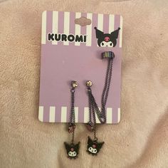 Brand New Light Not Heavy Kuromi Jewelry, Hot Topic Sanrio, Sanrio Jewelry, Kitty Room, Hello Kitty Room Decor, Hello Kitty Earrings, Hello Kitty Rooms, Hello Kitty And Friends, Earring Box