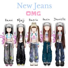 Omg New Jeans Outfit Kpop, Newjeans Outfits Kpop Omg, Newjeans Outfits Inspired Omg, 2nd Gen Kpop Stage Outfits, New Jeans Fashion Style Kpop, Newjeans Outfits Omg, Y2k Fashion Kpop, Riize Outfit Inspired, New Jeans Everskies