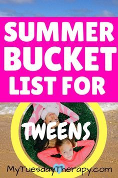 the words summer bucket list for two girls