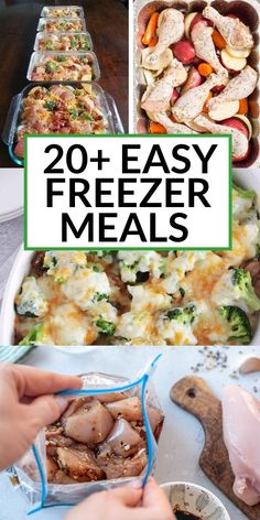 20 easy freezer meals that are ready to be eaten