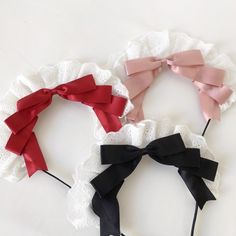 Elevate your Lolita ensemble with our enchanting bowknot sweet maid KC, available in three captivating colors: black, wine red, and pink. This headpiece is the perfect blend of elegance and cuteness, designed to make you stand out at any event or gathering. Whether you're attending a Lolita tea party, a cosplay event, or simply want to add a touch of kawaii to your everyday look, this headpiece is a must-have accessory. Cute Party Headband With Bow, Cute Bow Headband For Party, Cute Party Bow With Ribbon, Cute Ribbon Bow For Parties, Cute Ribbon Bow For Party, Wine Red, Everyday Look, Headpiece, Tea Party