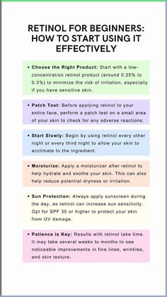 Unlock the power of retinol for youthful skin! Whether you're new to skincare or looking to enhance your anti-aging routine, these beginner tips will guide you. Start with a gentle retinol product, patch test first, and gradually increase usage to minimize sensitivity. Don't forget sunscreen during the day to protect your skin! Ready to reveal smoother, radiant skin? Dive into the world of retinol and enjoy the benefits! ✨💆‍♀️ #RetinolSkincare #AntiAgingTips #YouthfulSkin #SkincareRoutine How To Use Retinol For Beginners, Gentle Retinol, Proper Skin Care Routine, Best Retinol, Retinol Skincare, Skin Facts, Popular Skin Care Products, Women Health Care