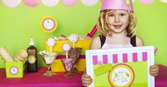 I am super excited for the weather here in Sydney to start warming up.  I definitely prefer the warmer weather with lo... Ice Cream Party Birthday, Make Your Own Ice Cream, Diy Soda, 2 Besties, Soda Jerk, Birthday Ice Cream, Hat Template, Kid Parties, Diy Ice Cream