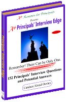 a book cover with the title principals'interview edge, featuring an image of a church spire