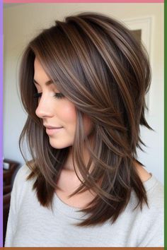 Discover stylish shoulder hairstyles for thick hair women. From trendy cuts to easy styling tips, find your perfect look now! Shoulder Hairstyles, Hairstyles For Thick Hair, Haircuts For Medium Length Hair, Easy Hairstyles For Thick Hair, Brunette Hair With Highlights, Shoulder Hair, Shoulder Length Hair Cuts, Hair Women, Haircuts For Medium Hair