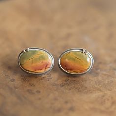 Red Creek Jasper Posts Choose Your Stones 14K Solid Gold - Etsy Dream Earrings, Red Creek Jasper, Blue Stud Earrings, Pink Studs, Carnelian Ring, Rose Quartz Earrings, Silver Work, Blue Chalcedony, Quartz Earrings