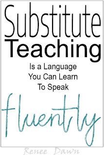 a book cover with the words, substite teaching is a language you can learn to