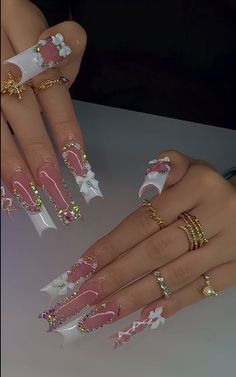 nails idea Long Nails Inspo 2024, Acrylic Nails Coffin Ideas, Fancy Acrylic Nails, Xl Nails Design, Long Baddie Nails, Nails Poses, Mixed Nails, Nail Cam, Matching Nails